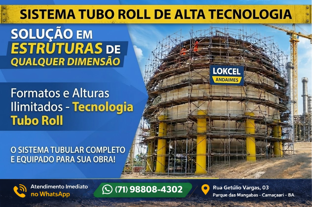 Andaime tubular e acessórios Lokcel em Camaçari