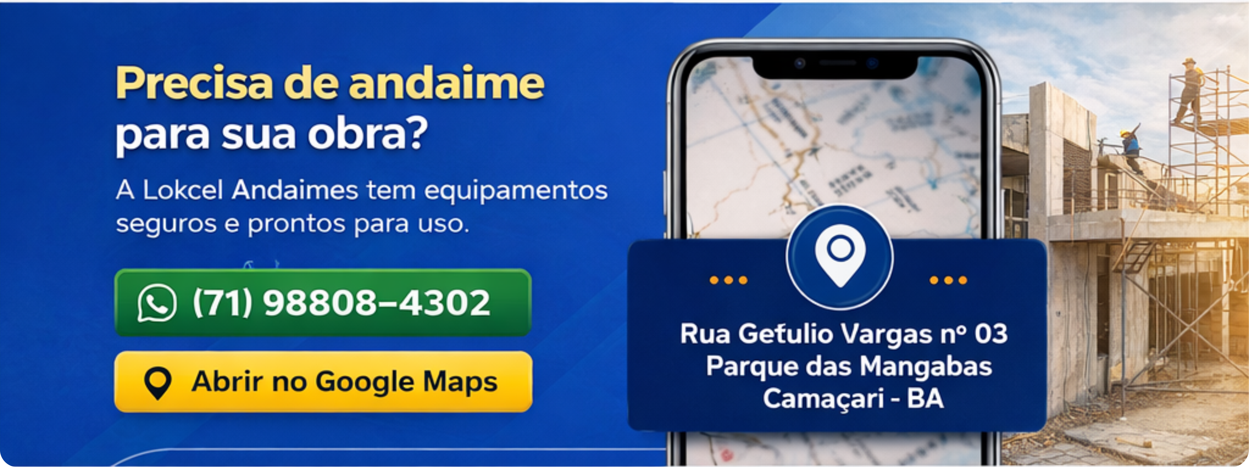 Como chegar na Lokcel Andaimes em Camaçari