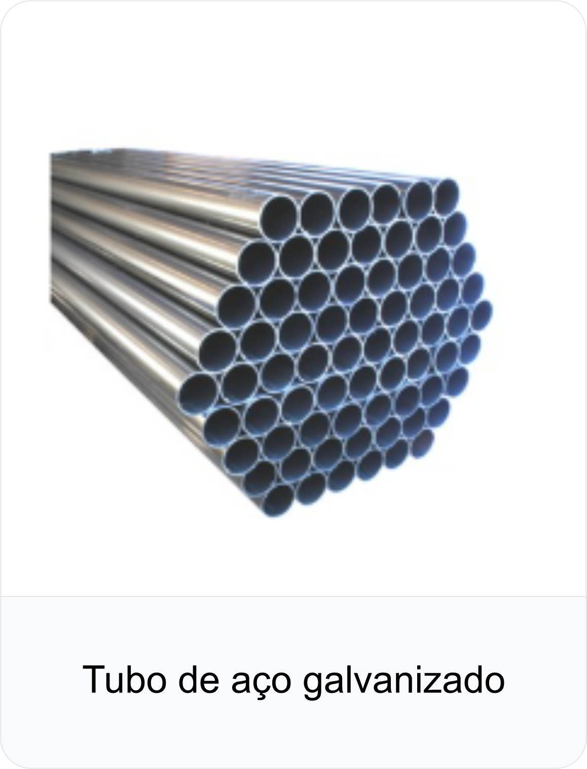 Tubo de aço galvanizado